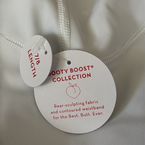 NEW Spanx XL Booty Boost 7/8 Ultimate Opacity Athletic Leggings Vivid White - Picture 5 of 6